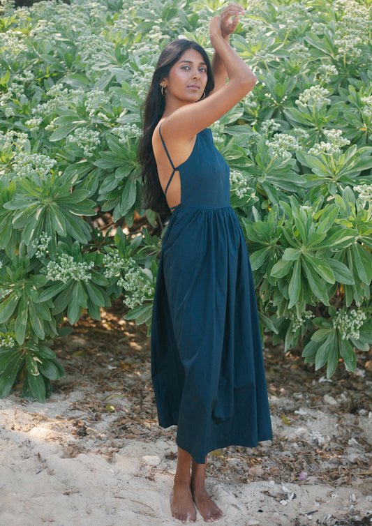 ELLA DRESS - BLEU NUIT