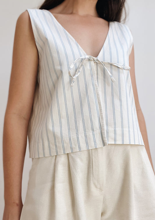 LIZ TOP - CIEL STRIPES