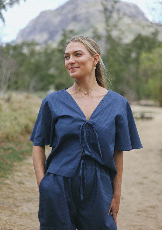 ARIA TOP - BLUE