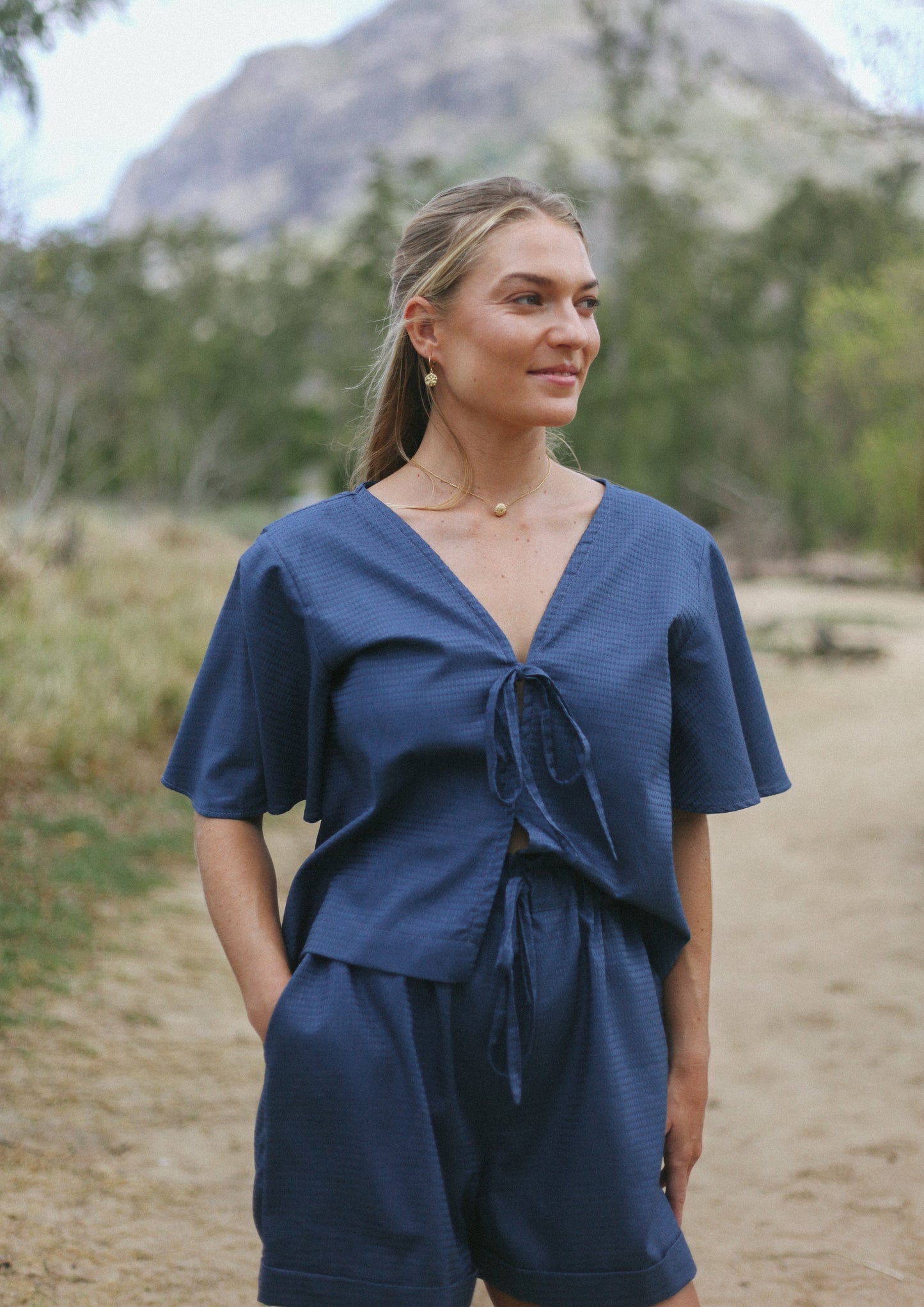 ARIA TOP - BLUE