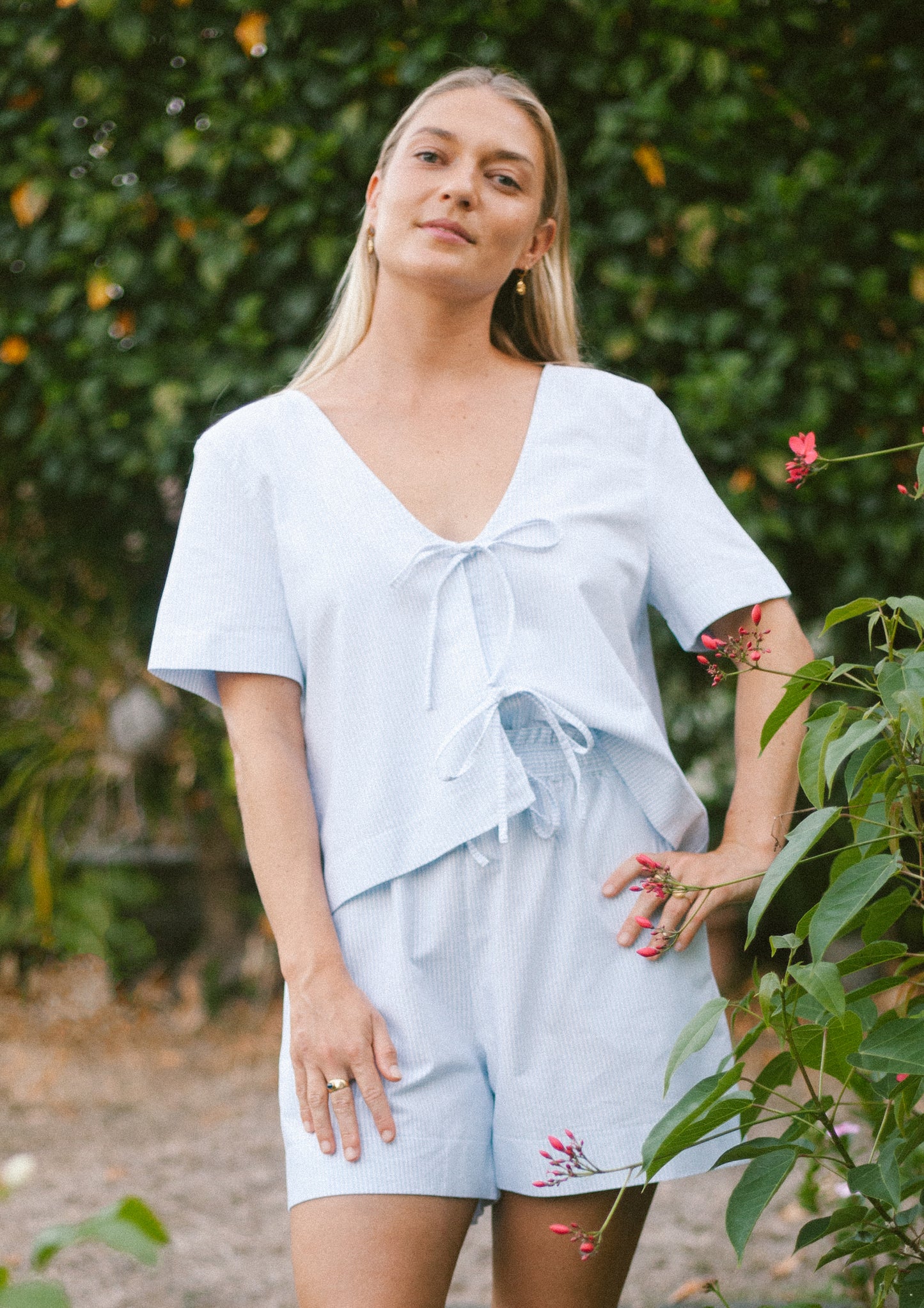 ARIA SHORT - BLUE STRIPES