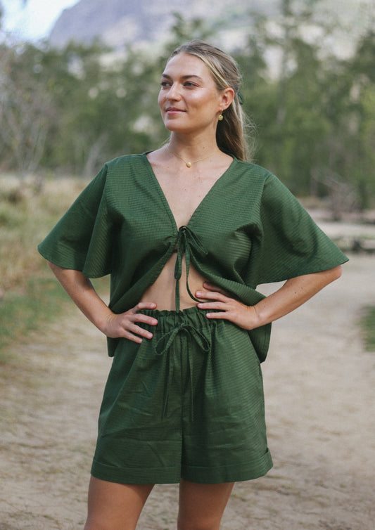 ARIA TOP - KHAKI