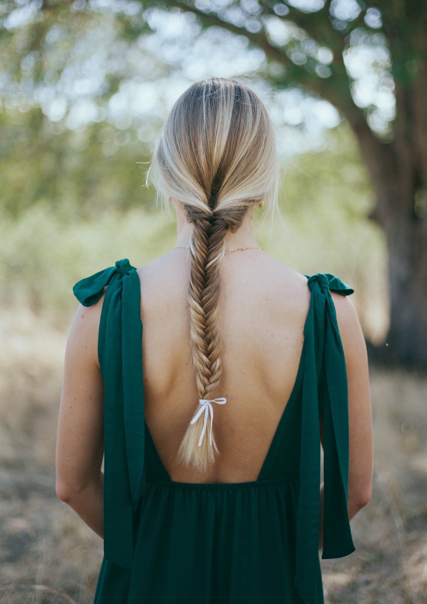 Éléanore dress in forest green