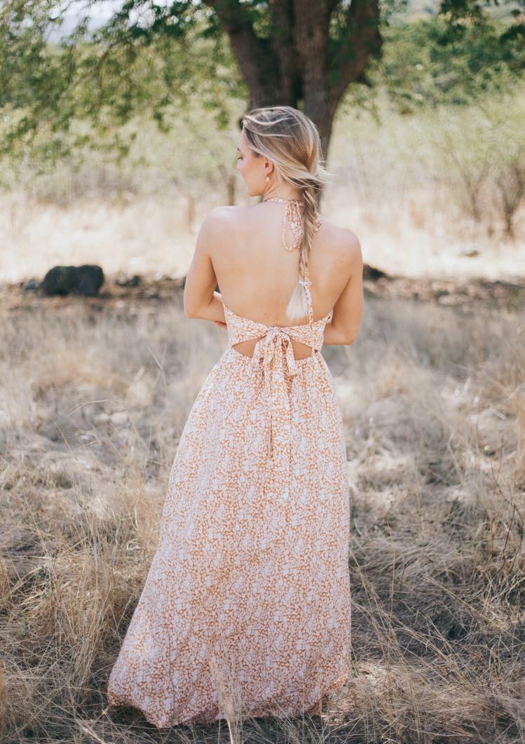 Fleur dress in yellow floral